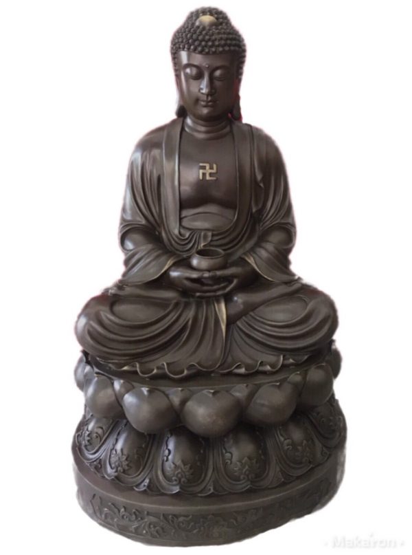 Tượng Phật A Di Đà bằng đồng cao 82cm mã T13