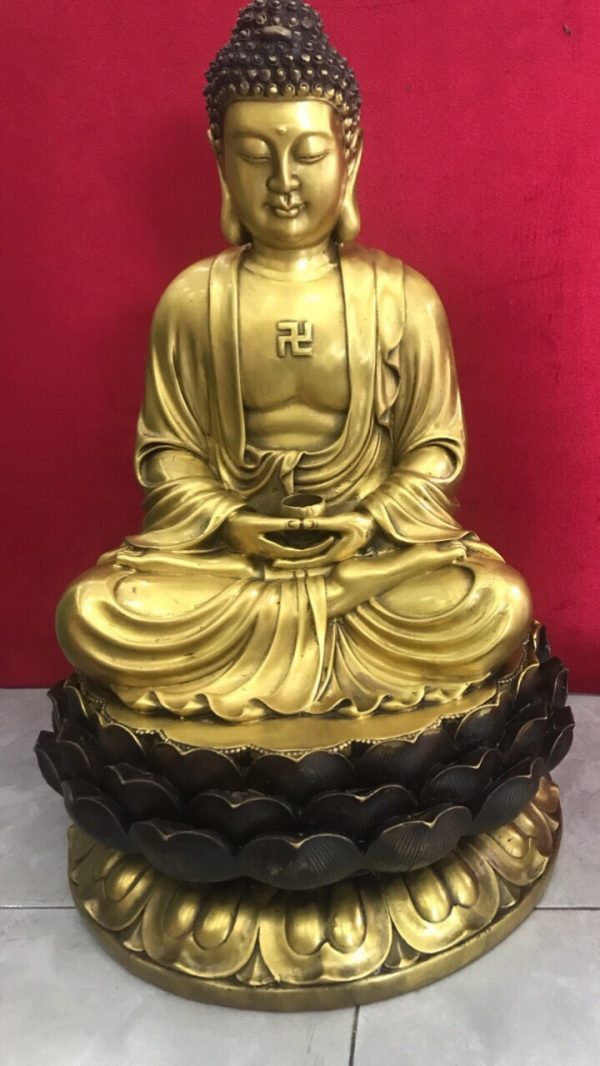 Tượng Phật Tổ bằng đồng cao 46cm mã T08
